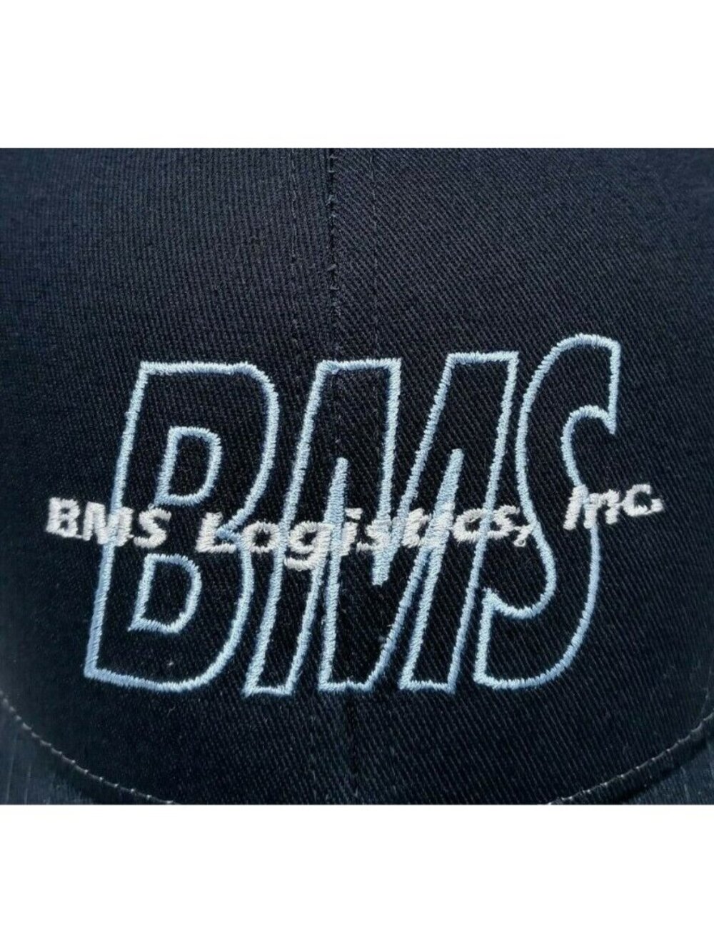 Vintage BMS Logistics Inc. Mesh Back Embroidered Snapback Baseball Cap - Picture 2 of 7